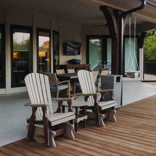 Outdoor Entertainment Area with Covered Bar Seating